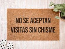 Cargar imagen en el visor de la galería, Felpudo Personalizado Fibra de Coco No se admiten visitas sin chisme