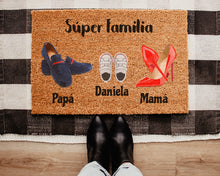 Cargar imagen en el visor de la galería, Felpudo Personalizado Fibra de Coco Mocasines Familia 3