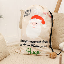 Charger l'image dans la galerie, Sac de Père Noël personnalisé pour les cadeaux de Noël