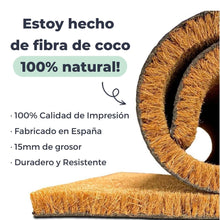 Cargar imagen en el visor de la galería, Felpudo Personalizado Fibra de Coco Con Zapatillas Familia 4 + Mascota
