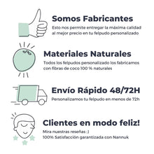 Cargar imagen en el visor de la galería, Felpudo Personalizado Fibra de Coco Con Zapatillas Pareja + Mascota

