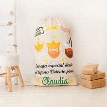 Cargar imagen en el visor de la galería, Saco Reyes Magos Personalizado para Regalos Navidad
