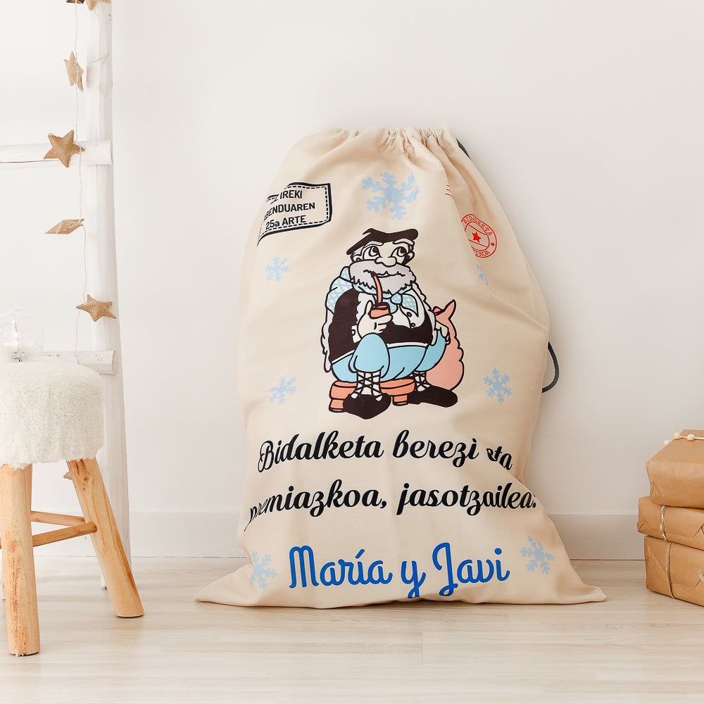 Saco Olentzero Personalizado para Regalos Navidad